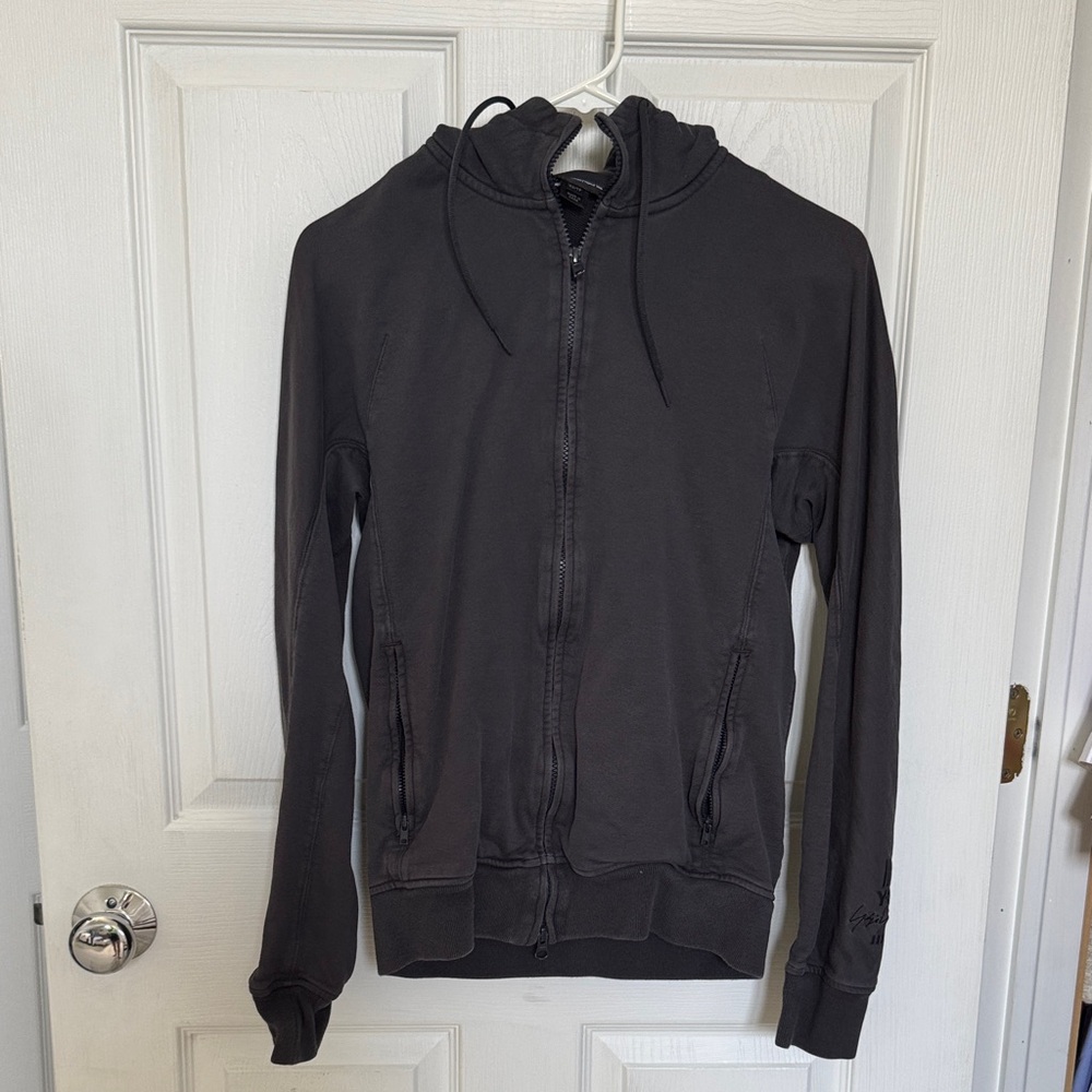 Adidas Yohji Yamamoto Y-3 Black Zip-Up Hoodie